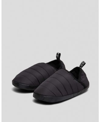 Lucid Men's Puffer Mule Slippers in Black