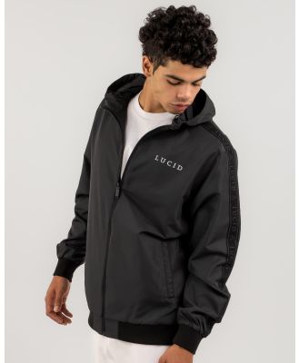 Lucid Men's Retro Reversible Hooded Jacket in Black