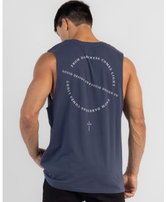 Lucid Men's Validation Muscle Tank Top in Blue