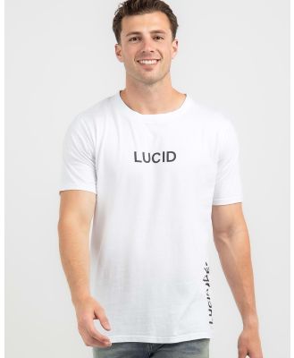 Lucid Men's Vertical T-Shirt in White