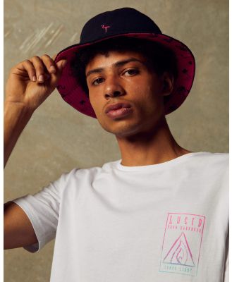 Lucid Men's Voyage Reversible Bucket Hat in Pink