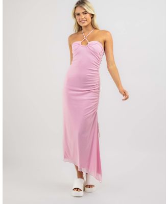 Luvalot Women's Rose Maxi Dress in Pink