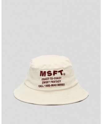 M/SF/T Women's Coast Caller Cord Bucket Hat in White