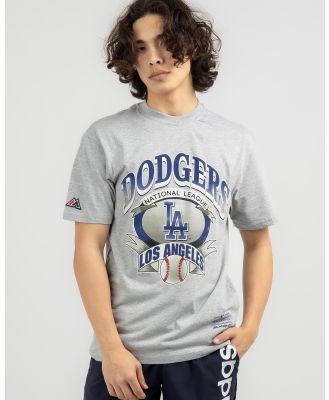 Majestic Men's La Dodgers Vintage Banner T-Shirt in Grey