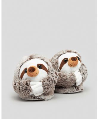Miscellaneous Girl's Kids' Sloth Slippers in Grey