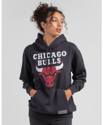 Mitchell & Ness Women's Chicago Bulls Vintage Classic Logo Hoodie in Black