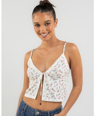 Mooloola Women's Ashlee Tie Up Cami Top in Floral