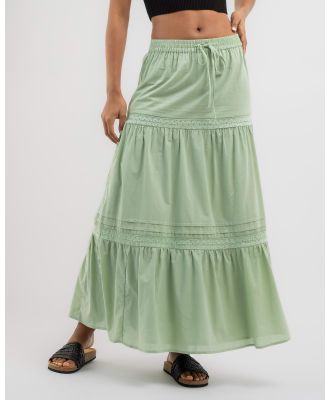 Mooloola Women's Carlacia Maxi Skirt in Green