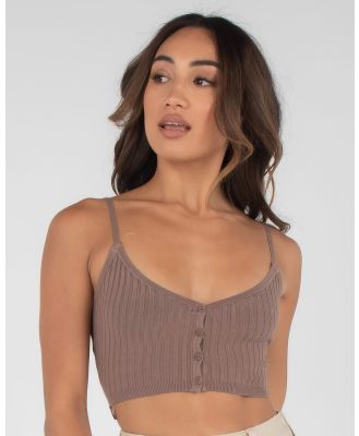 Mooloola Women's Carry Me Knit Top in Brown