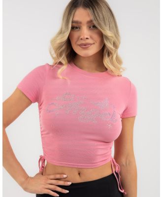 Mooloola Women's Fluttering Angel Baby T-Shirt in Pink