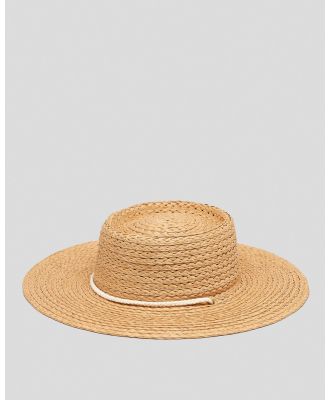 Mooloola Women's Gale Boater Hat in Natural