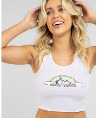 Mooloola Women's Good Vibes Tank Top in White