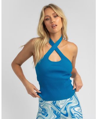 Mooloola Women's Hailey Knit Top in Blue