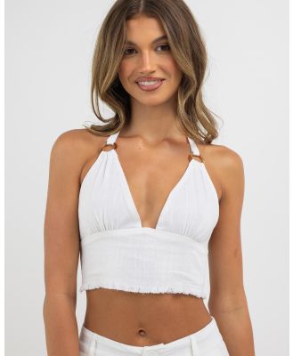 Mooloola Women's Mila Hawaii Halter Top in White