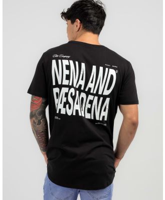 Nena & Pasadena Men's Redeamer Scoop Back T-Shirt in Black