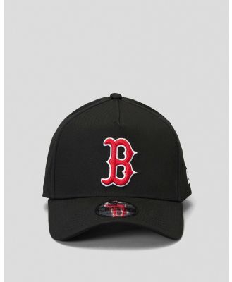 New Era Men's Boston Red Sox 9Forty Aframe Snapback Cap in Black
