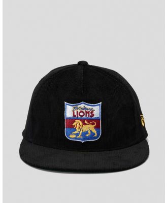 New Era Men's Brisbane Lions Golfer Snapback Cap in Black
