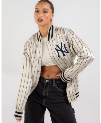New Era Women's New York Yankees Varsity Jacket in White