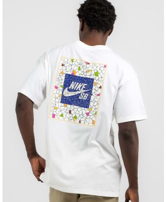 Nike Men's M Nk Sb Mosaic T-Shirt in White