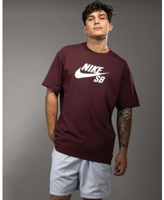 Nike Men's Sb Logo T-Shirt in Brown