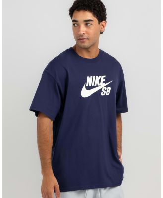 Nike Men's Sb Logo T-Shirt in Navy