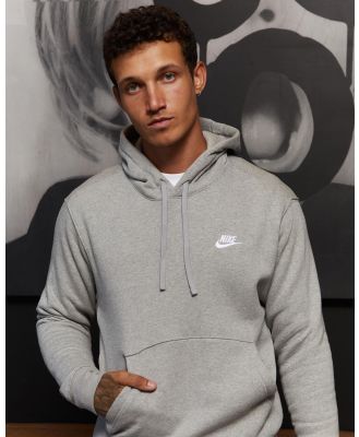 Nike Men's Sportswear Club Hoodie in Grey