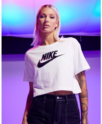 Nike Women's Essential Cropped T-Shirt in White