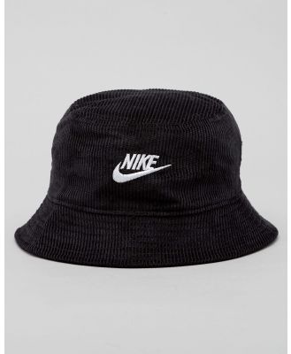 Nike Women's Futura Corduroy Bucket Hat in Black