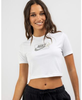 Nike Women's Oc1 Slim Cropped T-Shirt in White