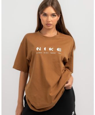 Nike Women's Sb City T-Shirt in Brown