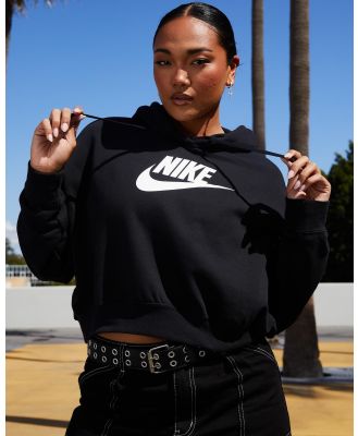 Nike Women's Sportswear Club Cropped Hoodie in Black
