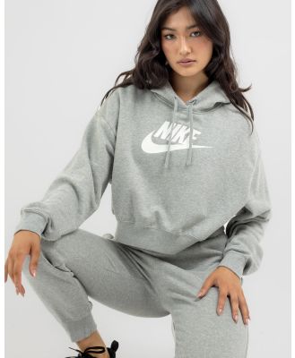 Nike Women's Sportswear Club Cropped Hoodie in Grey