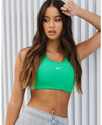 Nike Women's Swoosh Sports Bra Top in Green