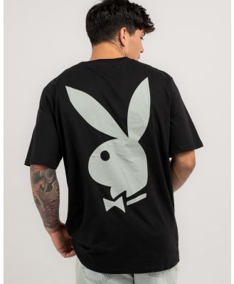 Playboy Men's Bunny Stack T-Shirt in Black