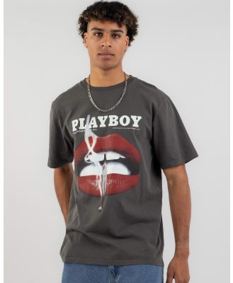 Playboy Men's Nov 2013 Lips T-Shirt in Black