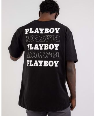 Playboy Men's Stack T-Shirt in Black