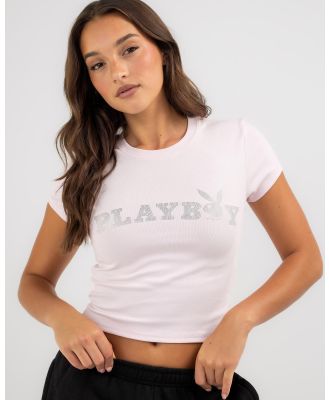 Playboy Women's Bunny O Baby T-Shirt in Pink