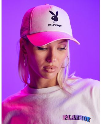 Playboy Women's Pb Trucker Cap in Pink