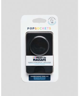 Popsockets Black Popwallet Magsafe