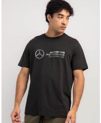 Puma Men's Mercedes F1 Logo T-Shirt in Black