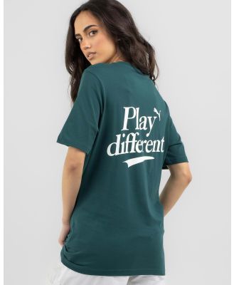 Puma Women's Graphics Legacy T-Shirt in Green