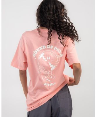 Puma Women's Graphics Sound Of T-Shirt in Pink