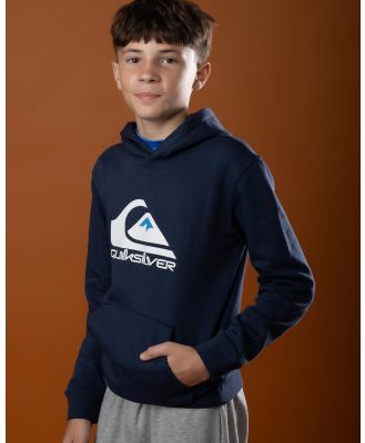 Quiksilver Boys' Big Logo Hoodie in Navy