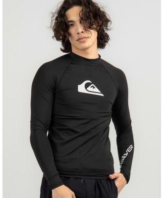 Quiksilver Men's All Time Long Sleeve Wet Shirt in Black