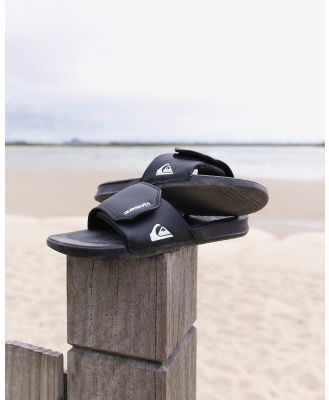 Quiksilver Men's Bright Coast Adjust Slides in Black