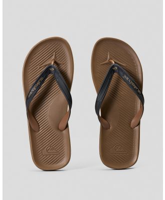 Quiksilver Men's Haleiwa Thongs in Brown