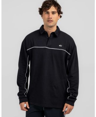 Quiksilver Men's Modular Rugby Polo Shirt in Black
