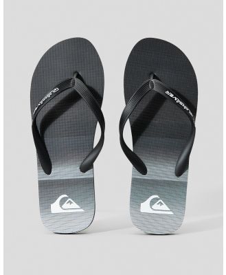 Quiksilver Men's Molokai Stripe Thongs Shoes in Black