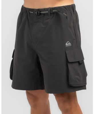 Quiksilver Men's Run Ashore Cargo Shorts in Purple