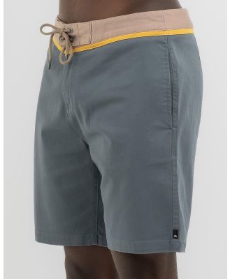 Quiksilver Men's Solid Panel Walk Shorts in Grey